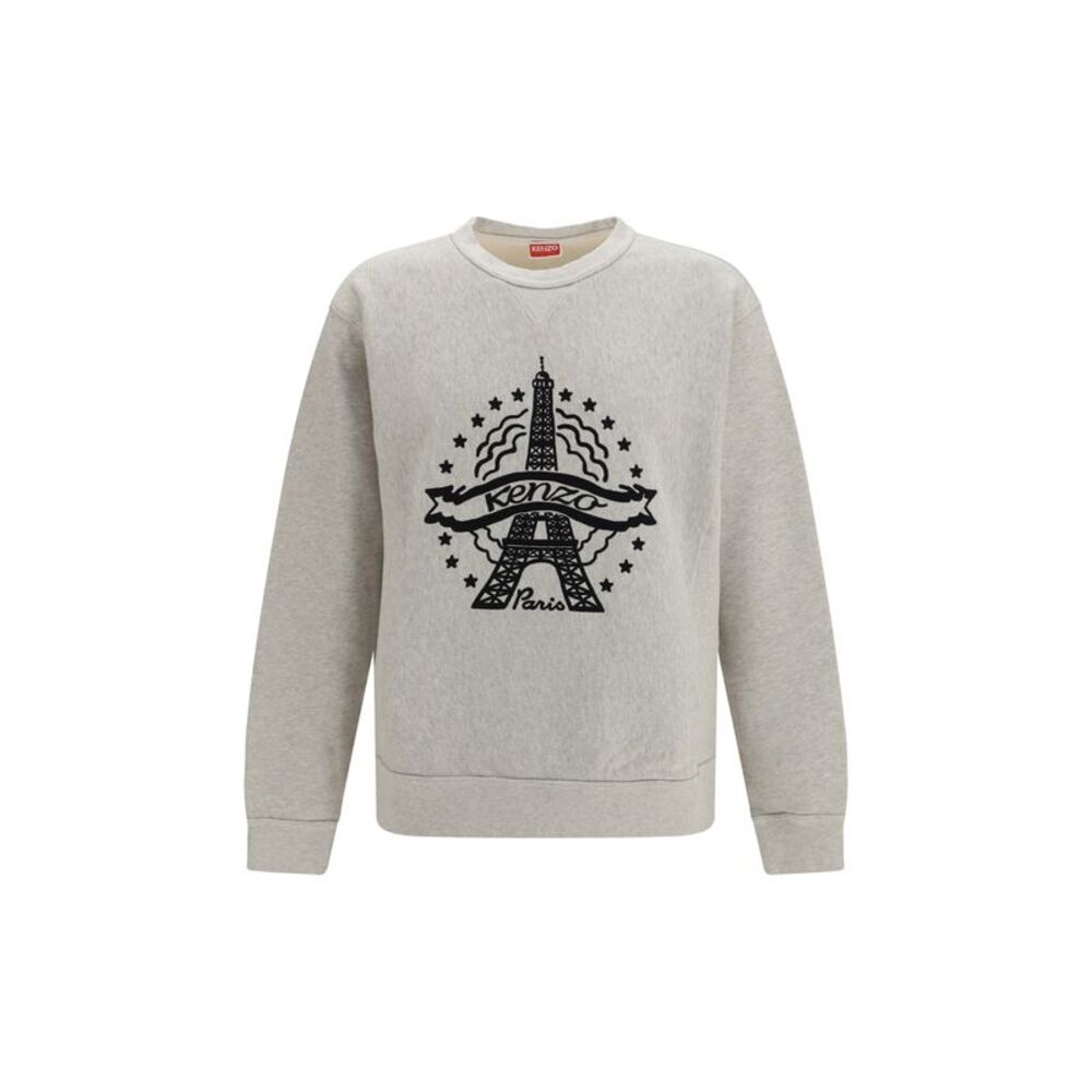 Kenzo Men Kenzo Eiffel Tower Design Cotton Sweatshirt